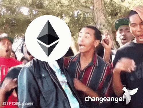 Group Of People With Change Angel Logo GIF