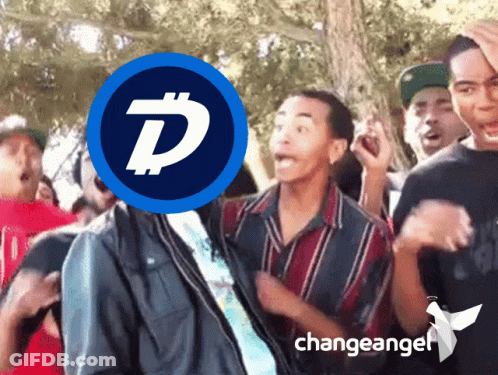 Group Of People With Change Angel Logo GIF