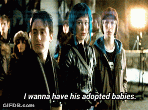 Group Of People With I Wanna Have His Adopted Babies GIF