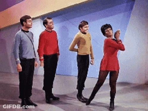 Group Of People With One Dancing GIF