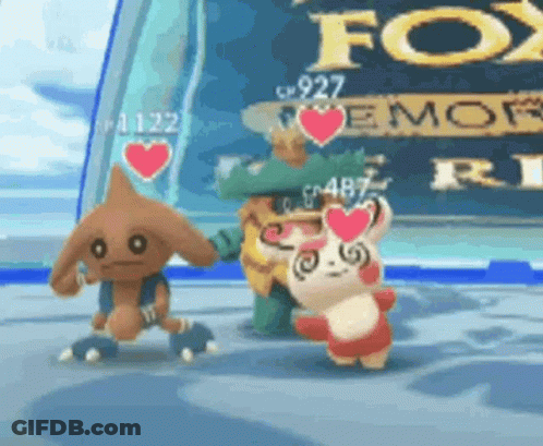 Group Of Pokemon Standing Together GIF