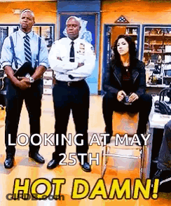 Group Of Police Officers Standing Together GIF