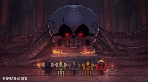 Group Of Robots Saying Falta 1 Pa La Flex GIF