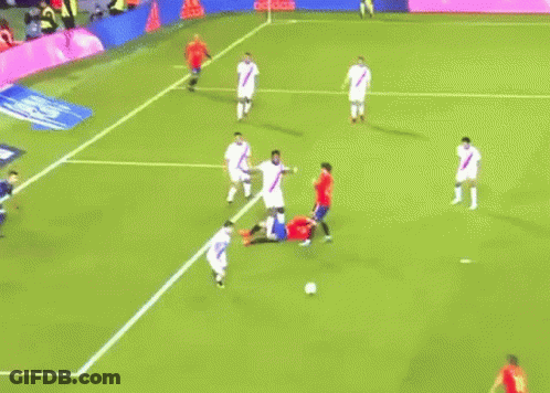 Group Of Soccer Players With Liga Sign GIF