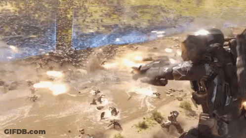 Group Of Soldiers Fighting GIF