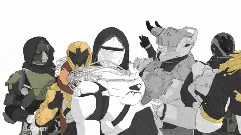 Group Of Soldiers Standing And Waving GIF