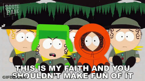 Group Of South Park Characters Standing Together GIF