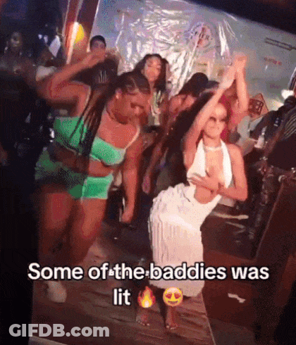 Group Of Women Dancing Some Of The Baddies Was Lit GIF