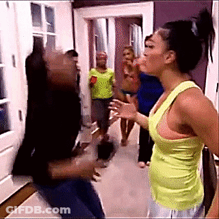 Group Of Women Fighting GIF
