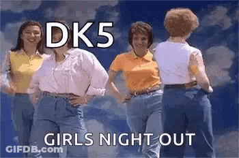 Group Of Women Standing In Front Of Cloudy Sky GIF
