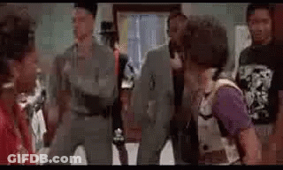 Group Of Young Men Dancing GIF
