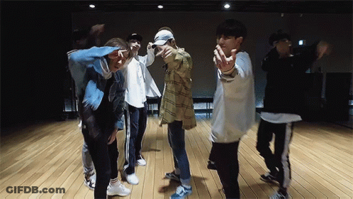 Group Of Young Men Dancing GIF