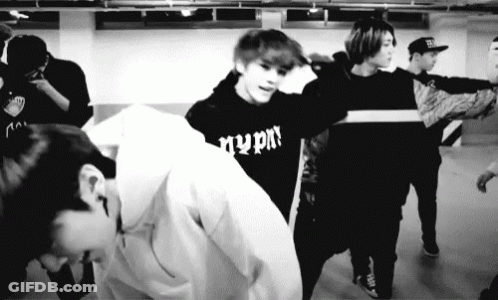 Group Of Young Men Dancing GIF