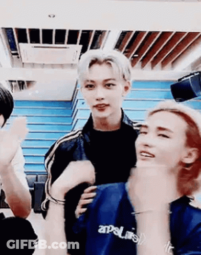 Group Of Young Men Making Funny Faces GIF