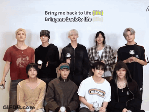 Group Of Young Men Posing GIF
