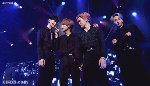 Group Of Young Men Posing With Jelly Pout GIF