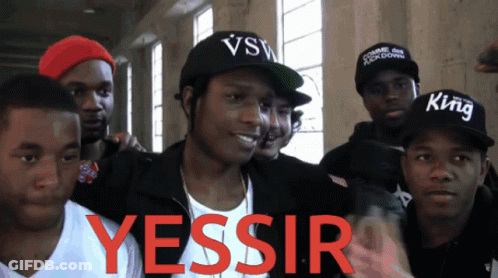 Group Of Young Men Saying Yessir GIF