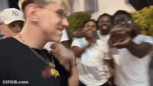 Group Of Young Men Standing In A Room GIF