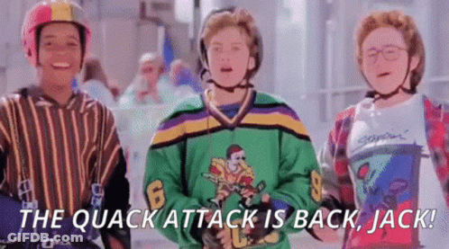 Group Of Young Men The Quack Attack Is Back Jack GIF