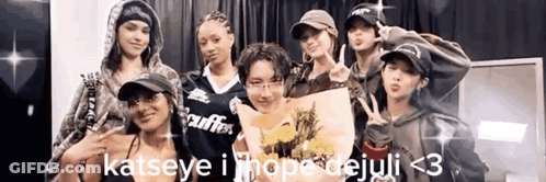 Group Of Young Women Posing GIF
