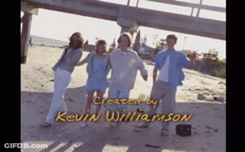 Group On Beach Created By Kevin Williamson GIF