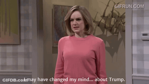Group On Couch Saying I May Have Changed My Mind About Trump GIF