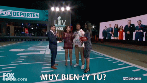 Group On Football Field With Fox Deportes GIF