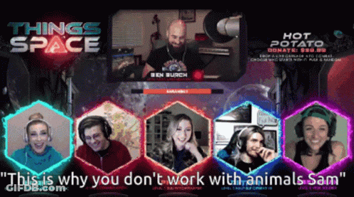 Group On Screen This Is Why You Don't Work With Animals Sam GIF