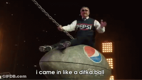 Group On Stage Saying I Came In Like A Ditka Ball GIF