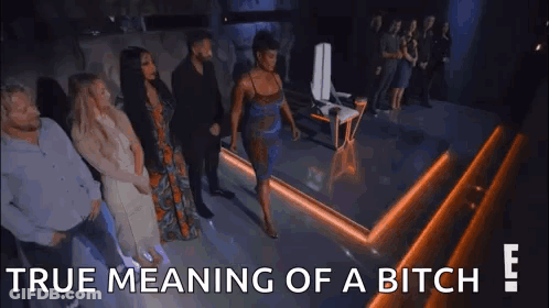 Group On Stage True Meaning Of A Bitch GIF