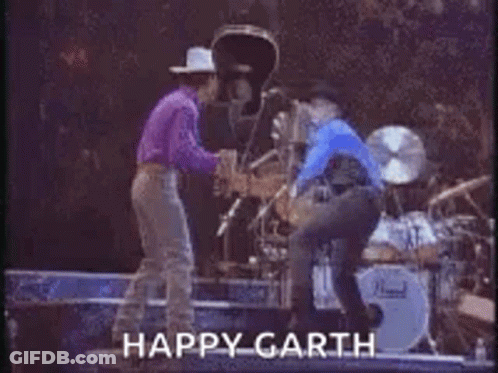 Group Playing Drums In Dark Room Happy Garth GIF