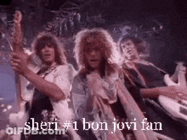 Group Playing Guitars Sheri #1 Bon Jovi Fan GIF