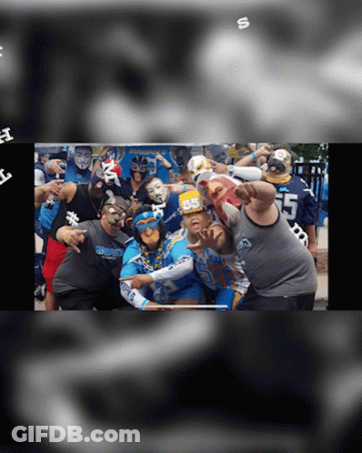 Group Posing With Number 55 Shirt GIF