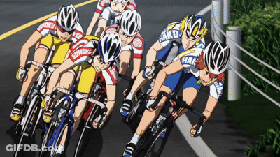 Group Riding Bicycles With Hakd On Jersey GIF