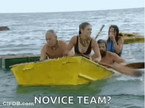 Group Rowing Yellow Boat Woman Says Novice Team GIF
