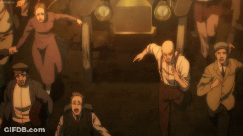 Group Running In Front Of Car Saying Dominion.co.uk GIF