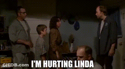 Group Saying I'm Hurting Linda GIF