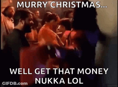Group Saying Murray Christmas We'll Get That Money GIF