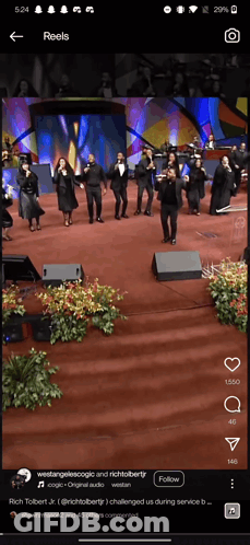 Group Singing On Stage GIF