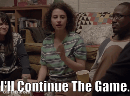 Group Sitting Around Table I'll Continue The Game GIF
