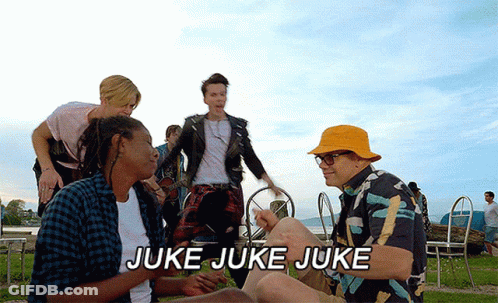Group Sitting In Field Juke Juke Juke GIF