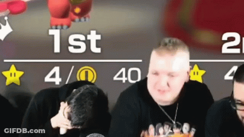 Group Sitting In Front Of 1St And 2Nd Sign GIF