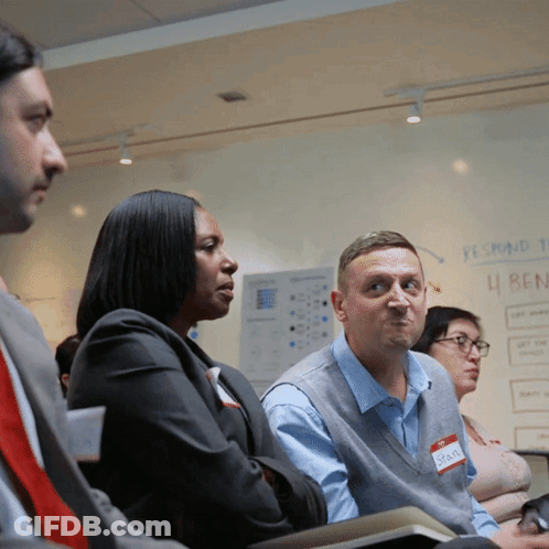 Group Sitting In Front Of Remaining Time GIF
