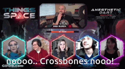 Group Sitting In Front Of Screen Saying Things Space GIF