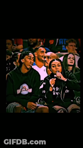 Group Sitting In Stadium Watching Game GIF