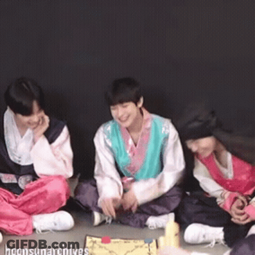 Group Sitting On Floor Hoonsunarchives GIF
