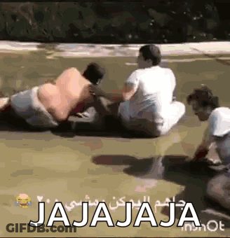 Group Sitting On Ground Saying Jajajaja GIF