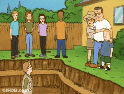 Group Standing Around Gokule Hole GIF