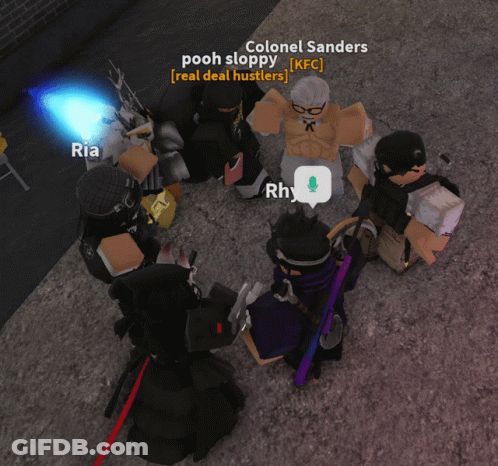 Group Standing In Circle With Name Rhy GIF