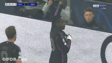Group Standing In Front Of Bein Sports Screen GIF